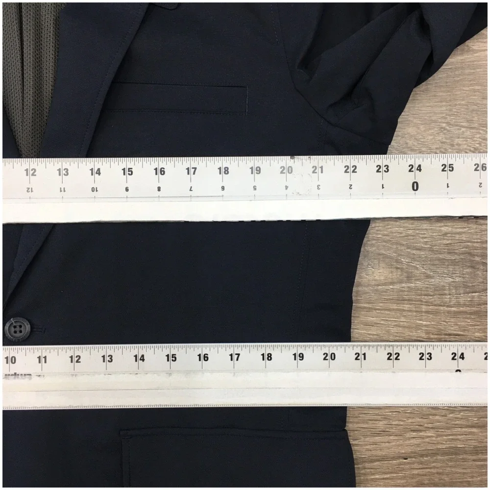EDDIE BAUER Mens Performance Blazer‎ Sport Coat Casual Jacket Size 42L Blue Suit